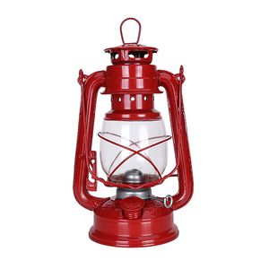 Hurricane Lantern Kerosene and petroleum Oil Burning Lantern with Hook, Metal and glass, cotton wick, for camping or emergencies