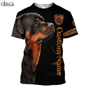 HX Beautiful Rottweiler Chasse 3D Imprimer Hommes Femmes Mode T-shirts Harajuku Vêtements Vêtements T-shirts surdimensionnés T-shirts Tops Drop 210629