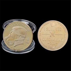 I Survived 2020 Silver Commémoratives Copy Coins Gift for Friends Family Collectors