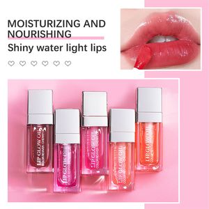 ibcccndc lip glow oil hydratant brillant à lèvres longue durée lèvres charnues glaçure verre transparent baume à lèvres 6ml brillants