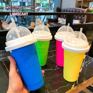 Outils de crème glacée Silicone Quick Slushy Maker Cup Ice Cream Maker Cup DIY Homemade Durable Squeeze Quick Cooling Cup Milkshake Bottle Smoothie Cup 230703