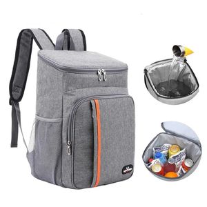 Ice PacksIsothermic Bags 20L Portable Thermal Lunch Bag Food Box Durable Waterproof Cooler Insulated Case Camping Oxford Dinner Backpacks Icebox 231201