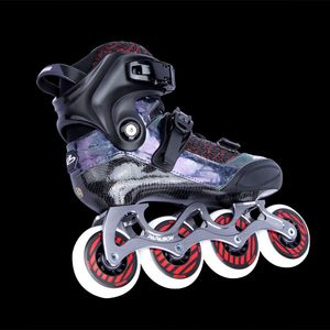 Patins à glace chaussures à roulettes de course en fibre de carbone ABEC9 portant 4 roues en ligne 230717