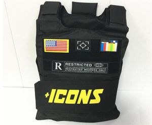 ICONS Rapero Hiphop JPC Molle Plate Carrier Chaleco Caza Táctico Body Armor Paintball al aire libre Airsoft Chaleco Molle Chaleco Street3919178