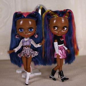 ICY DBS BLYTH Poll 16 Body Force Specials 30cm Super Black Skin Hairful Hair BJD Toys Fashion Cadeaux 240409