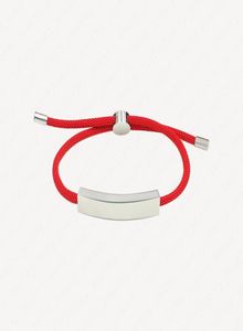 ID Identification Bracelet de charme pour les femmes Fashion 18K Braceux de corde plaquée en or blanc Bracelets personnalisés avec juif4529419