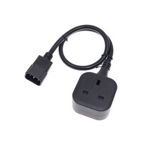 IEC320 C14 TO UK BS1363A POINTEMENT DE TERRAINE, IEC C14 Male Plug To UK 3pin Female Socket Power Adapter Cable pour PDU UPS, 13A