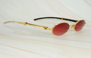 Ienbel en la moda ovalada gafas de lectura de lujo masculinas tonos de cuerno de búfalo vintage marcos de gafas de sol deco 7DY2 21s5978566