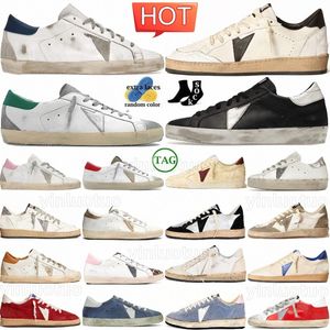 Sneakers Designer Chaussures Super-Star Sneaker Beige Night Blue Blanc Snake Silver Silver Green Cuir noir Rose Vacchetta Tan Grey Suede PX6N # #