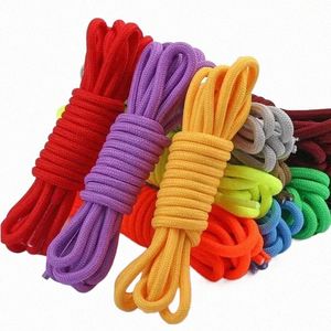 Si el comprador no deja un mensaje sobre el color específico, lo enviaremos al azar Cordones redondos negros, rojos y blancos Fuente de letras de encaje colorido 8 mm Plano S t7E9 #