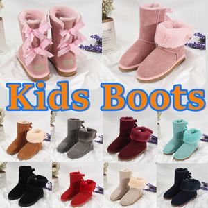 Bottes de neige enfants chaussures bébé botte chaude garçons filles jeunes chaussons d'hiver australien enfant designer botte enfants chaussures de plein air chaudes