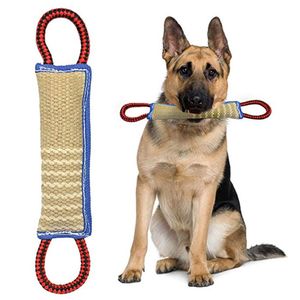 Iinen Cloth Dog Training Obedience Dogs Biting Stick Pure Leather interactive molaire trainings fournitures Berger Allemand Belge Malinois de haute qualité