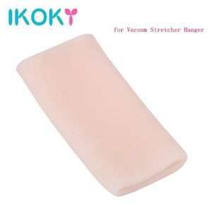 Ikoky Soft Penis Pump Sleeve For Penis Worgging Extender for Soupper Hanger Sex Toys for Silicone Men Cock Ring Q1707189014022