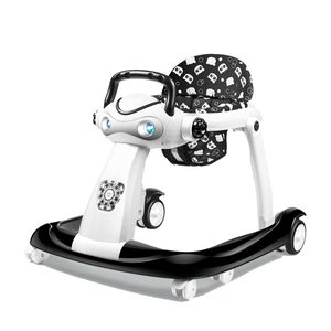 IMBABY Safe PP Material Baby Walker Rollover Prevention Infant Walker Foldable Kids Cartoon Walker With Cushion And Soft Music