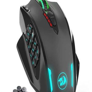 Impact Redragon 2024 Souris M908 USB Filaire RVB Souris de jeu 12400 DPI 17 boutons Programmable Jeu Souris optique Rétroéclairage Ordinateur portable PC Compuwchn