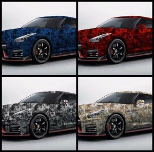 Impresionante Union Camo Vinyl Car Wrap Foil con Air Bubble Pinted Camuflage Gráficos Pegatina 152x30m Roll1244967