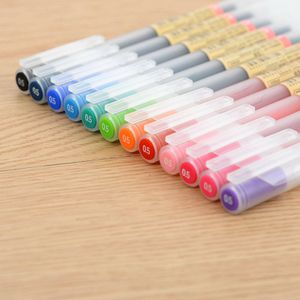 En Stock! 12 couleurs/ensemble surligneur fabricant stylos 0.5MM stylo à encre fournitures de bureau scolaire Art frais de port gratuits