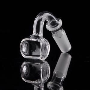 14 mm 18 mm Macho Trough Banger Nail Tubo de agua de vidrio grueso Bong Accesorio Fumar Dab Rig Quemador de aceite