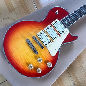 en stock!Shop Custom Ace Frehley Signature 3 micros de guitare électrique, guitarra à érable à érable à flammes de haute qualité, livraison gratuite