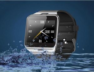 En stock dz09 Bluetooth Smart Watch Sync Sim Carte Téléphone Smart Watch pour iPhone 6 Plus Samsung S6 Note 5 HTC Android iOS Téléphone VS U2198102