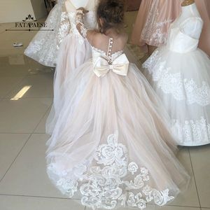 En Stock livraison rapide robe de demoiselle d'honneur enfants fille Couture première Communion robe de princesse robe de bal robes de soirée de mariage