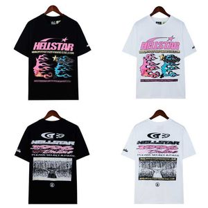 En stock Hellstar Version High Label Original Label Hellstar T-shirt à manches courtes Summer Casual Fashion Label Men and Women