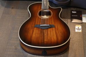 En stock, nueva llegada 41# K24 Guitarra (eléctrica) Guitarra K24CE Solid Wood Ebony Fretboard/Puente, Nuez de hueso/Saddle in Sunburst 2403