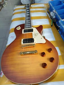 En stock New Guitar Guitar Mahogany Body Solid Maple Necd in Sunburst 2403
