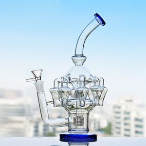 Heady verre eau Bongs recycleur huile Dab Rigs fumer tuyau avec percolateur narguilés barboteur livraison gratuite