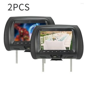 Monitor de reposacabezas de coche con pantalla táctil en pulgadas, reproductor MP5, soporte de almohada, sincronización de vídeo/enlace espejo