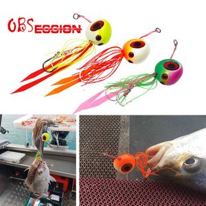 inchiku Snapper 100g120g150g200g Jupes Hard Metal jig head red snapper jupes cravates Rapide jigging leurre de pêche Tai Kabura Slider 210622