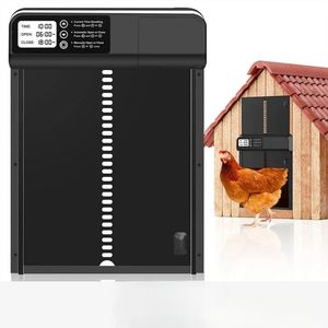 Incubators Automatic Chicken Coop Door Induction Electric Metal Intelligent Timing Opening Closing Farm Management Tool 230928