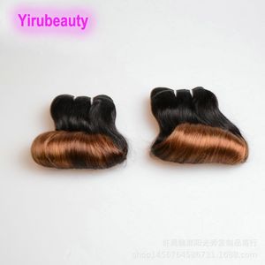 Cheveux humains crus indiens 1B/30 Extensions de cheveux Funmi Deux tons Couleur Funmi 10A 12A Qualité 8-26 pouces Double Trames 3 PCS
