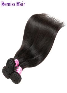 Extensions de tissage péruvien de cheveux humains vierges indiens paquets de cheveux malaisiens brésiliens raides couleur naturelle non transformés pas cher haut 8009478