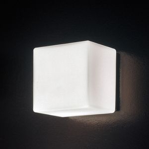 Lampes murales en verre à LED White Ice Cube Background Light KTV / Bar / Room Brick Lamp