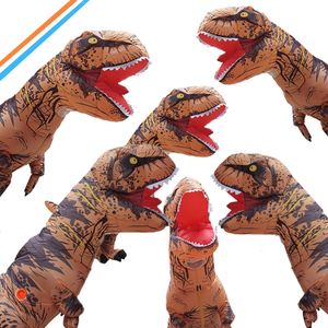 Disfraz inflable de dinosaurio para Cosplay, fiesta de Festival, ropa novedosa, juguetes inflables para niños/adultos