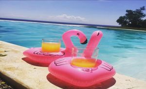 Flamingo Flamingo Boissons Cup Pool Pool Pool Flots Coasters Coasters Dispositifs de flottaison pour enfants Pool Fêtes Enfants Toy Bath Small Size5470138