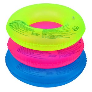 Flotadores inflables Tubos Tubo para niños vida fluorescente para adultos Boya piscina flotante inflable para niños Anillo de natación color aleatorio P230612