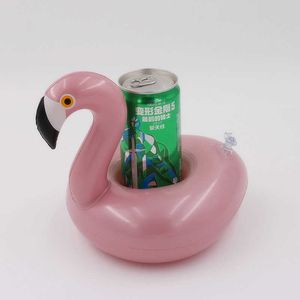 Flotteurs gonflables Tubes Anneau de bain Rose Gold Flamingo Coasters table Porte-gobelet à eau Porte-gobelet à boisson flottante Jouet rempli d'air Équipement de natation P230516