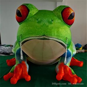 Animal inflable del arte del globo de los inflables de la rana para la decoración del anuncio