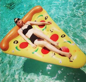Gonflable pizza flotteurs matelas piscine pour adultes jouet flottant eau air canapé-lit pvc piscine salon radeau bateau jouets de plage en plein air