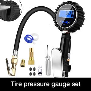 220V Digital Air Compressor with Tire Pressure Gauge, 200PSI Portable Inflator for Car, Bike, Motorcycle