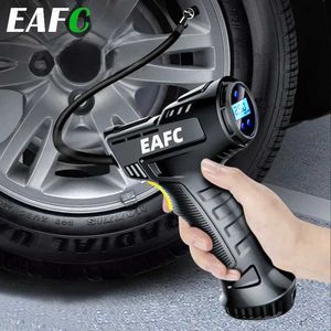 Inflatable Pump EAFC 120W Handheld Air Compressor Wireless/Wired Inflatable Pump Portable Air Pump Tire Inflator Digital for Car Bicycle BallsL231227