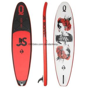 Planche de surf gonflable SUP Stand up Paddle Board portable PVC EVA Planche à pagaie épaisse Surf pêche sports nautiques Kayak Planches de surf 335 * 82 * 15cm