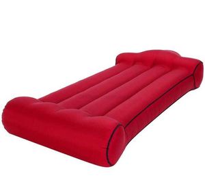 Matelas flottant gonflable à eau portable plié lit de salon paresseux sac de haricots lit de voyage en plein air housse de siège arrière de voiture jouet de piscine de bain