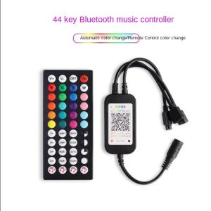 Contrôleur LED de musique à infrarouge, 44 touches, télécommande IR, capteur sonore, contrôle à 2 voies pour bande lumineuse LED RGB 5050 3528 5630