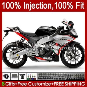 Injection Body For Aprilia RSV4 RSV-1000 RSV 1000 R RSV1000R 39No.31 RSV1000 R RR 09 10 11 12 13 14 15 RSV1000RR 2009 2010 2011 2012 2013 2014 2015 Fairing Silvery Black