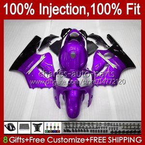 Corps de moulage par injection pour KAWASAKI NINJA ZX-12R ZX1200 C ZX 12 R 1200 CC ZX12R 00 01 Carrosserie 2No.78 ZX 1200 12R 1200CC 00-01 ZX1200C 2000 2001 Kit de carénage OEM violet brillant