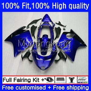 Carénages de moulage par injection pour HONDA Blackbird Bleu noir CBR 1100XX 1100 XX 96-07 35No.16 CBR1100XX 96 97 98 99 00 01 CBR1100 XX 2002 2003 2004 2005 2006 2007 Corps OEM