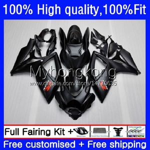 Carénages de moulage par injection pour SUZUKI GSXR600 GSXR-750 750CC GSX-R750 Noir mat K6 06-07 21No.10 GSXR 600 750 CC 600CC GSX-R600 06 07 GSXR-600 GSXR750 2006 2007 OEM Bodys